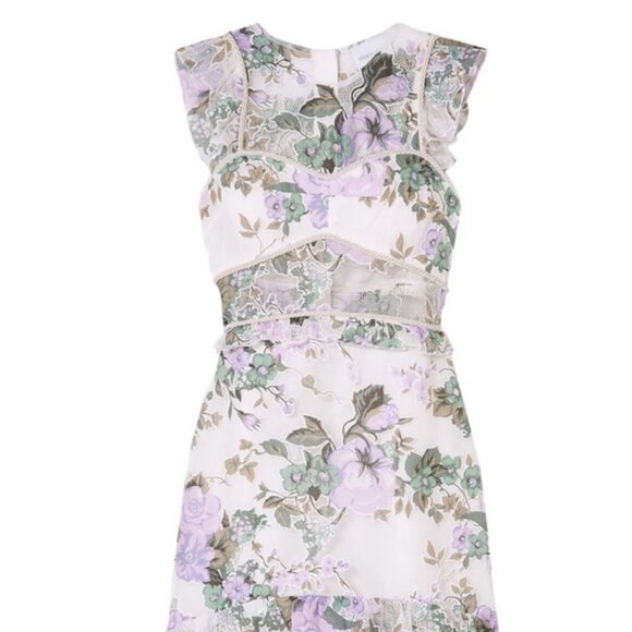 Alice McCall Lavender White Maxi Dress NWT Sz 10 - Picture 7 of 8